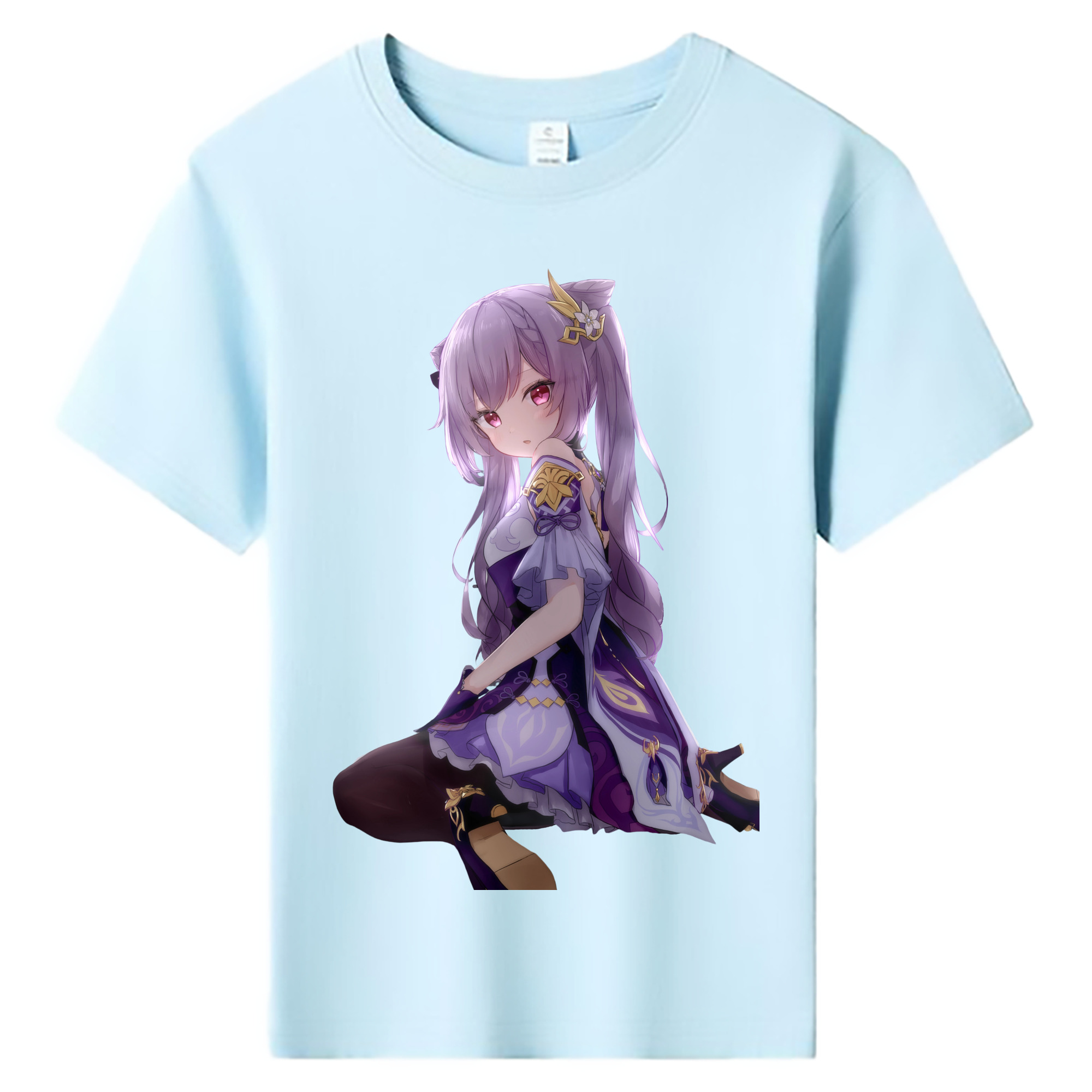 げんし神 刻晴 こくせい genshin Kokusei 綿100％キッズTシャツ（フロントプリント）